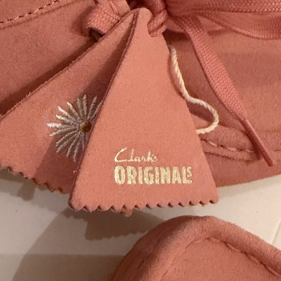 Free People Clark’s Originals Wallabee shoes in blush pink Sz 9 - Picture 11 of 13